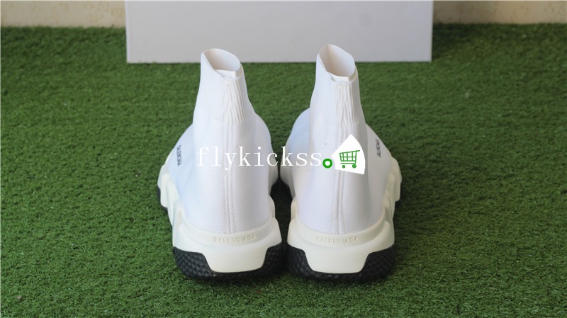 Balenciaga Speed Trainer White With Black Bottom